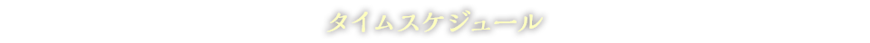 タイムスケジュール